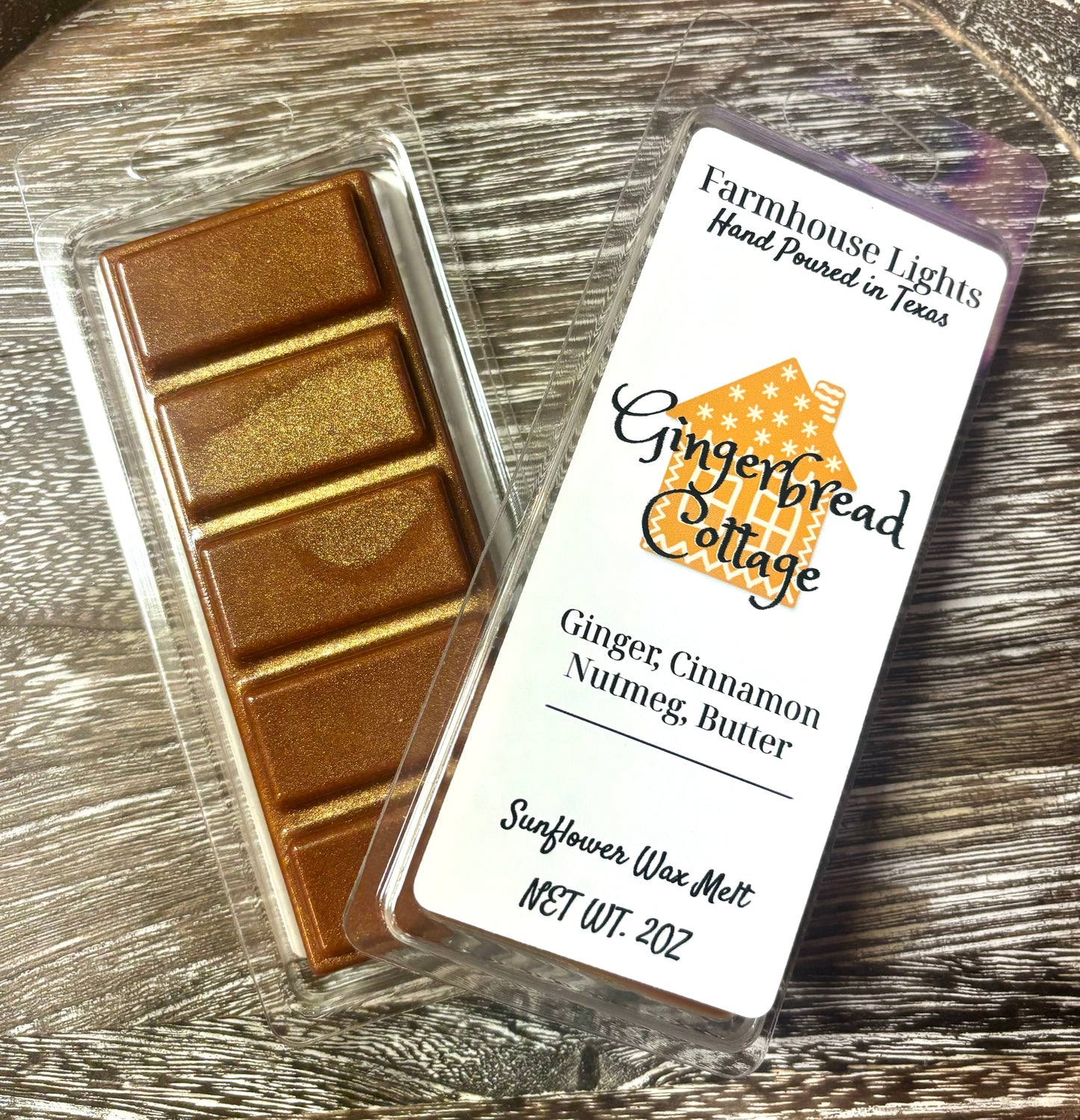 Gingerbread Cottage Snap Bar Wax Melt