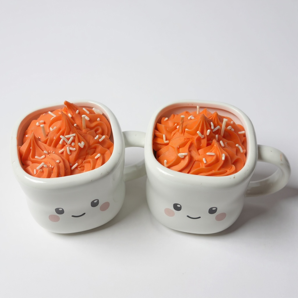 Pumpkin Marshmallow Candles