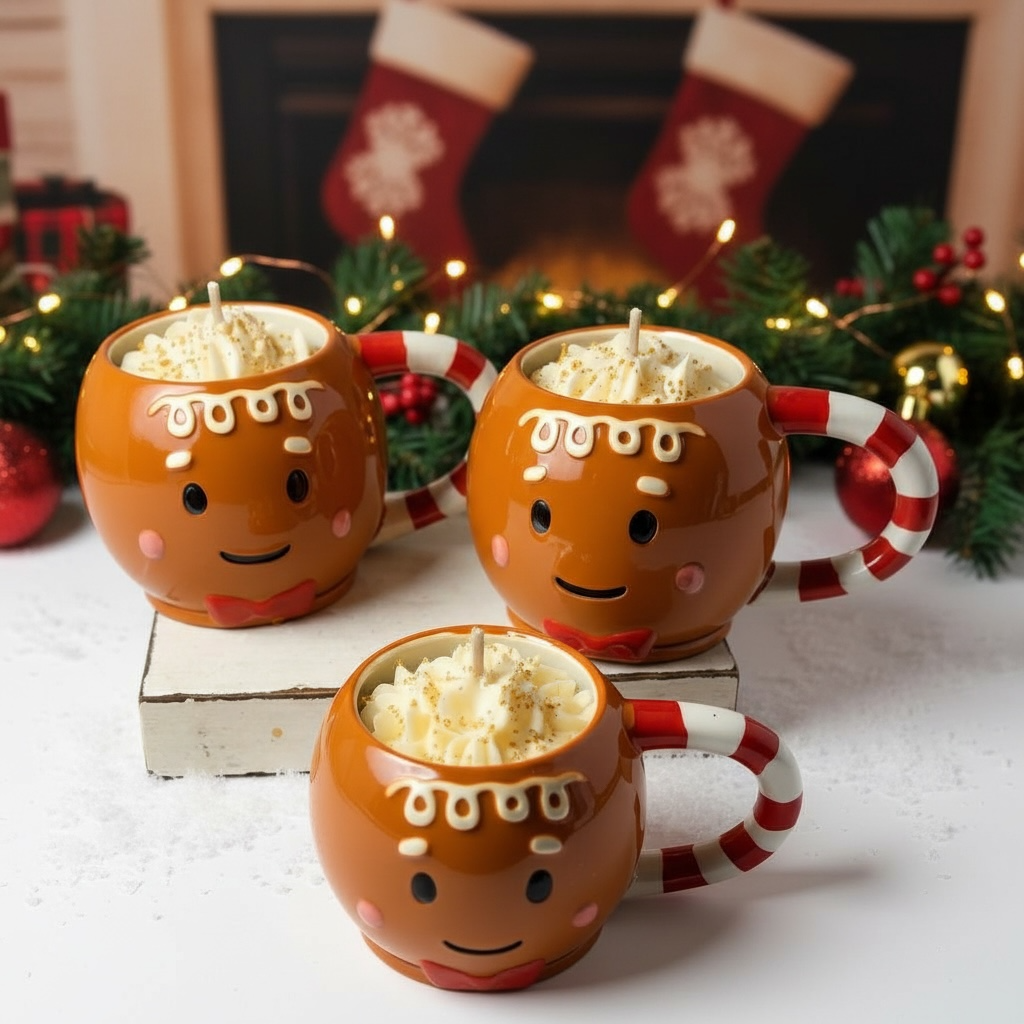 Gingerbread Cottage Candles