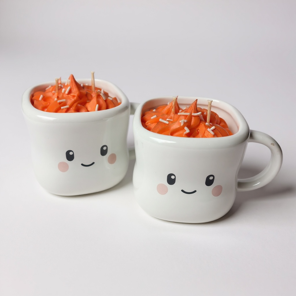 Pumpkin Marshmallow Candles