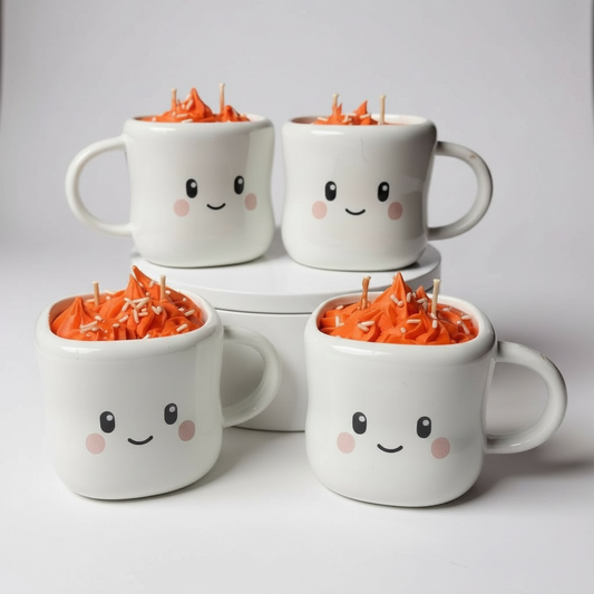 Pumpkin Marshmallow Candles