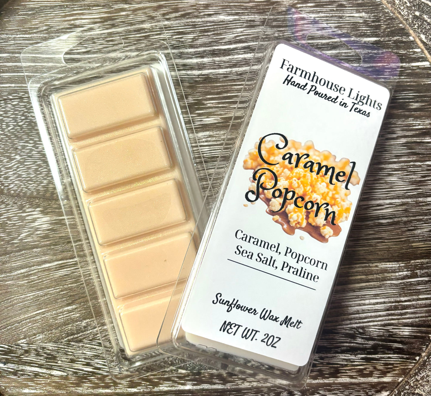 Caramel Popcorn Snap Bar Wax Melt