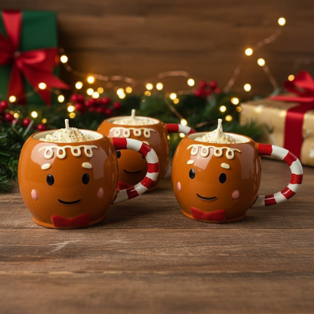 Gingerbread Cottage Candles