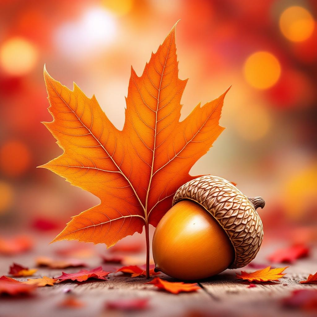 Maple Leaf and Acorn Snap Bar Wax Melt