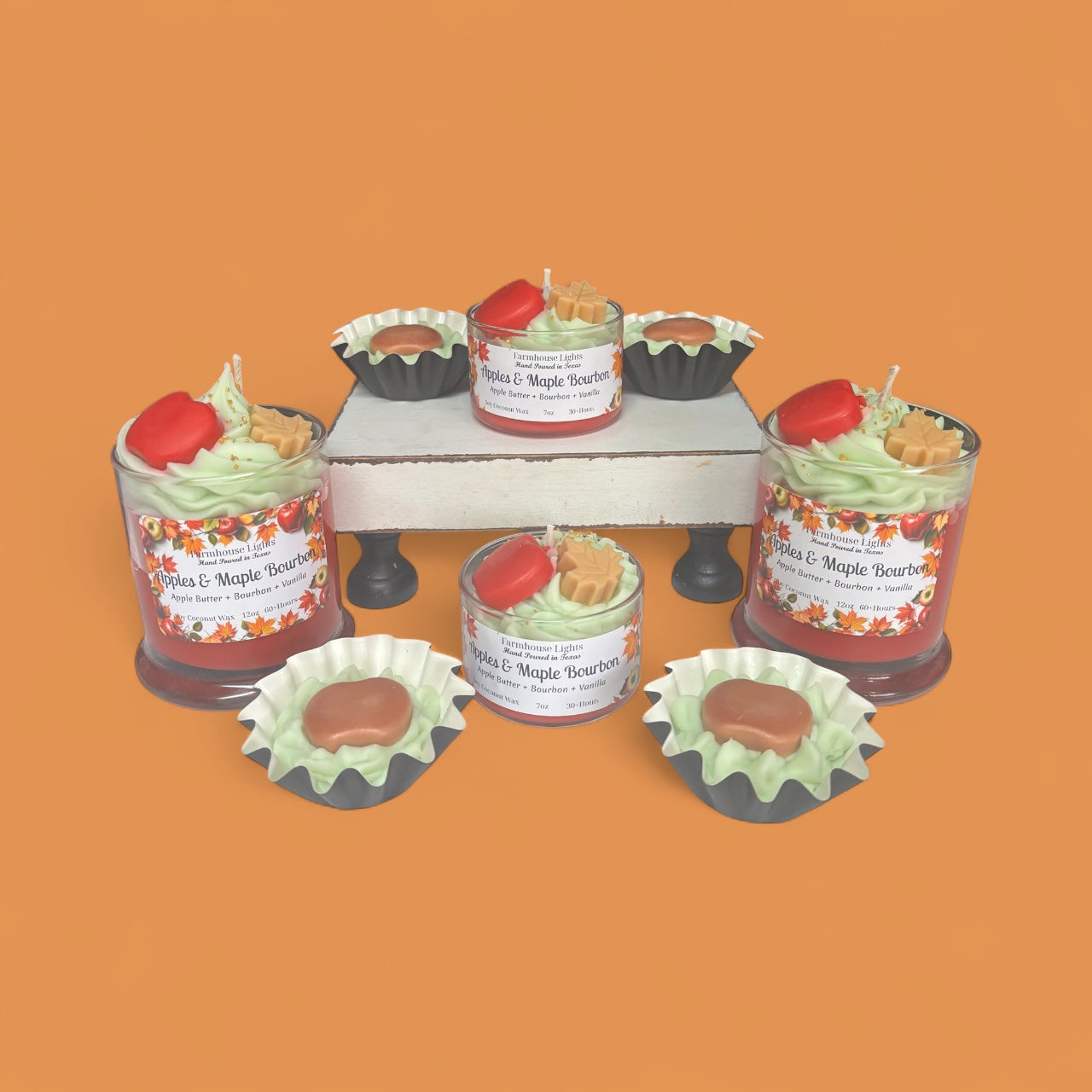 Apples and Maple Bourbon Candles