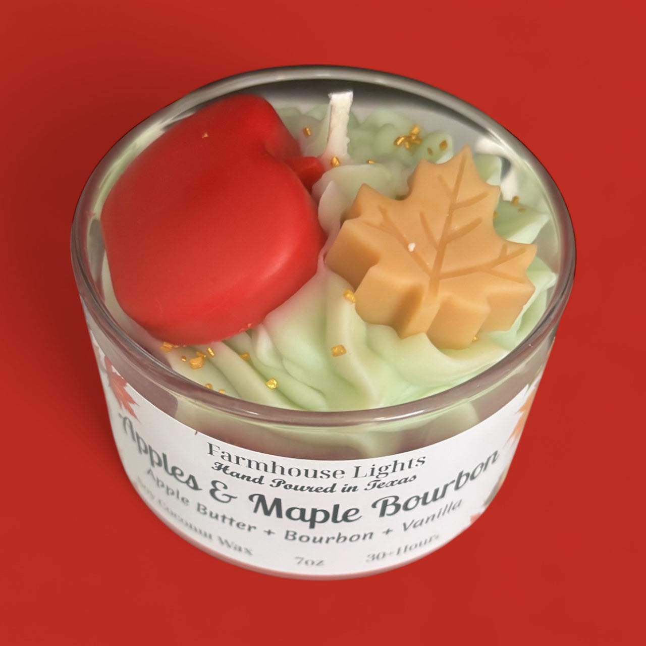 Apples and Maple Bourbon Candles